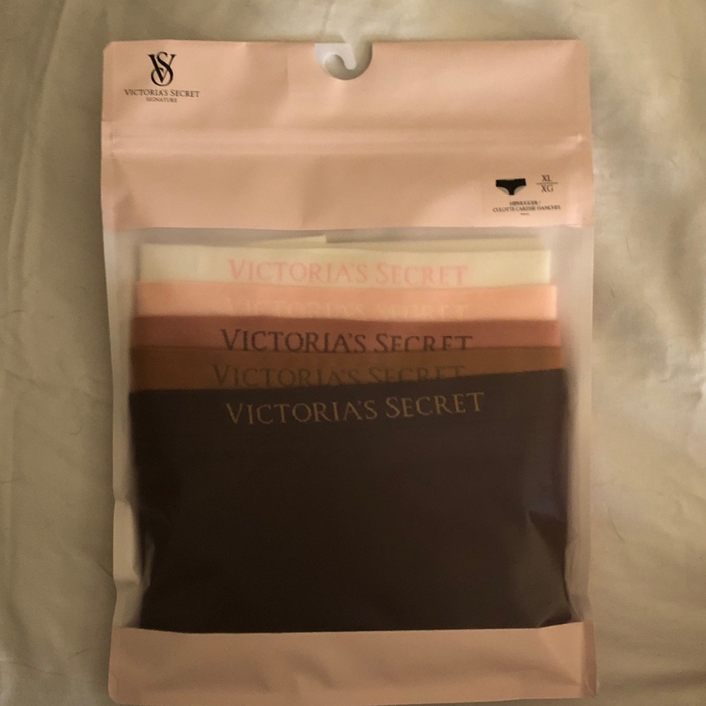 Victoria's Secret 5-Pack Bikini Set - Cream, Blush, Light Brown, Tan, Dark Brown
